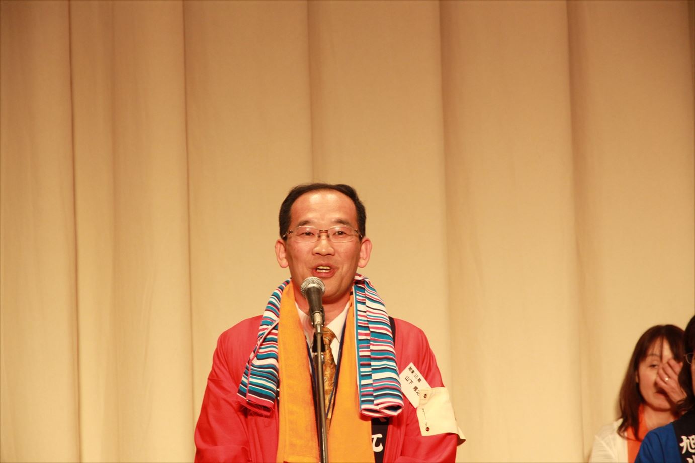 懇親会　引継ぎ36期挨拶