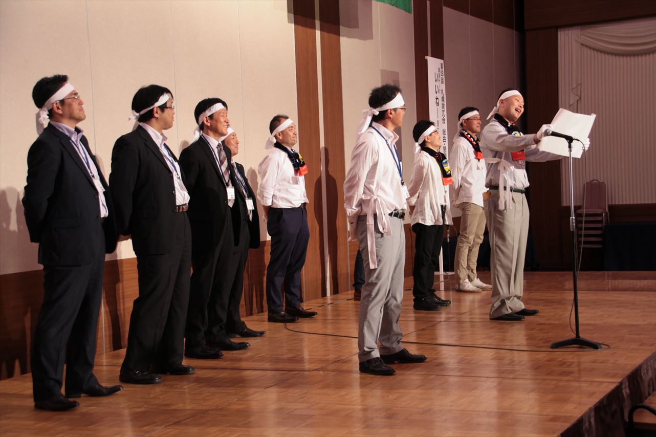 懇親会　応援団口上